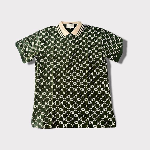 None Other - Monogram Designer Inspired Polo Shirt